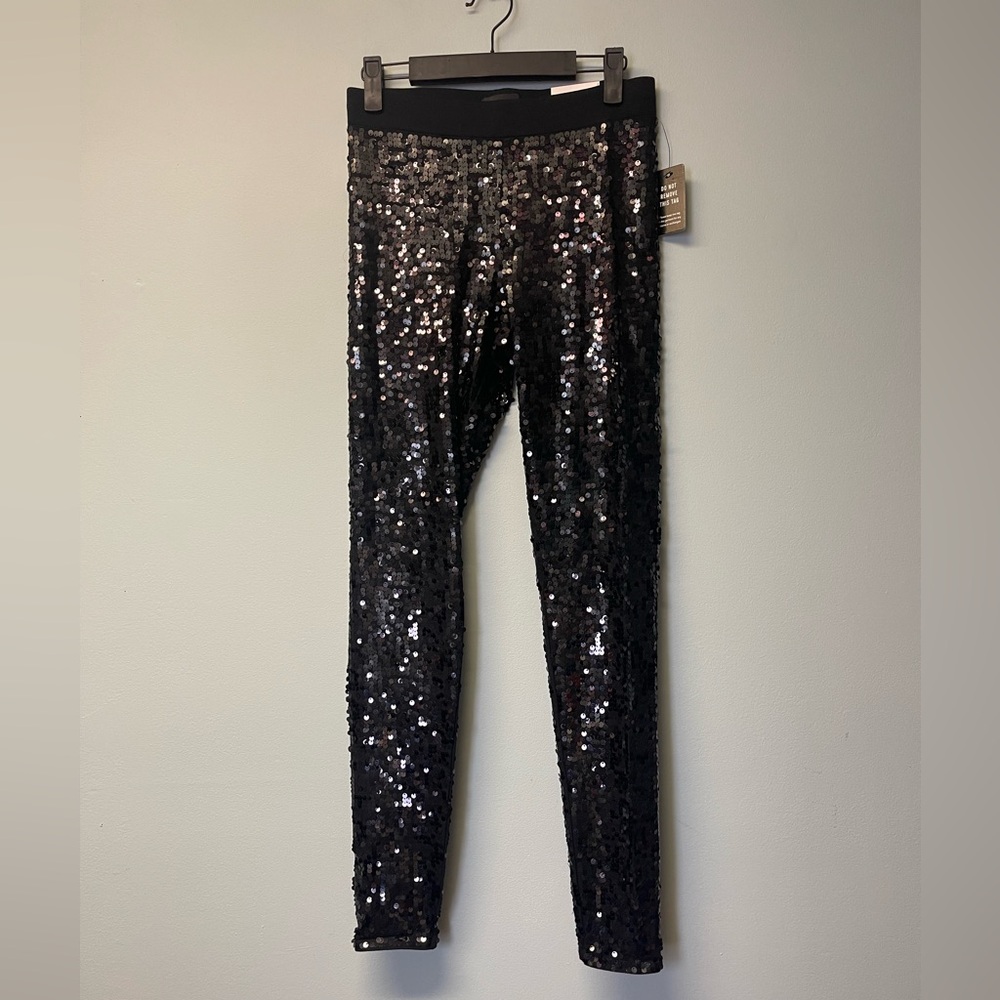 Express Sequin Black Leggings